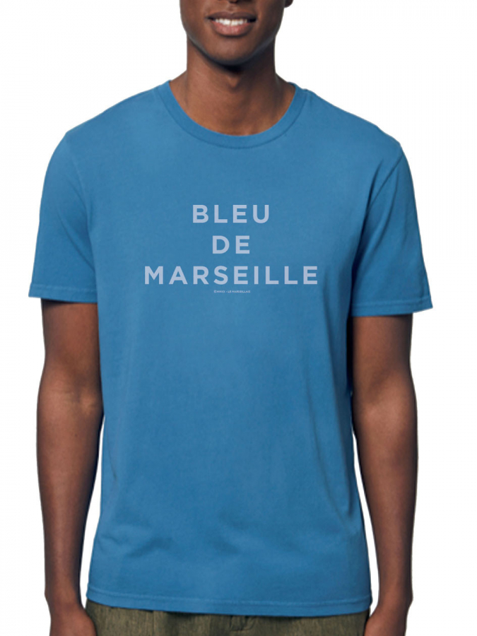 T-shirt "Bleu de Marseille" -  Bleu Vintage