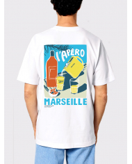 T-shirt "L'Apéro Sunset" BLANC