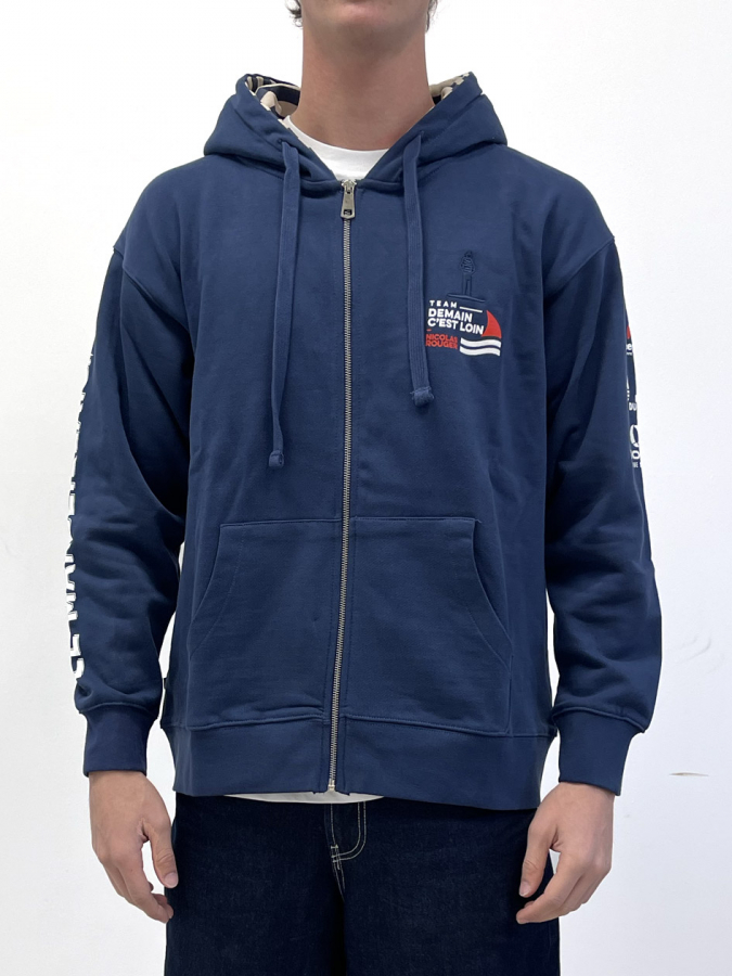 Sweatshirt zippé capuche "Niolon Course au large"