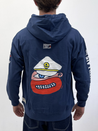 Sweatshirt zippé capuche "Niolon Course au large"