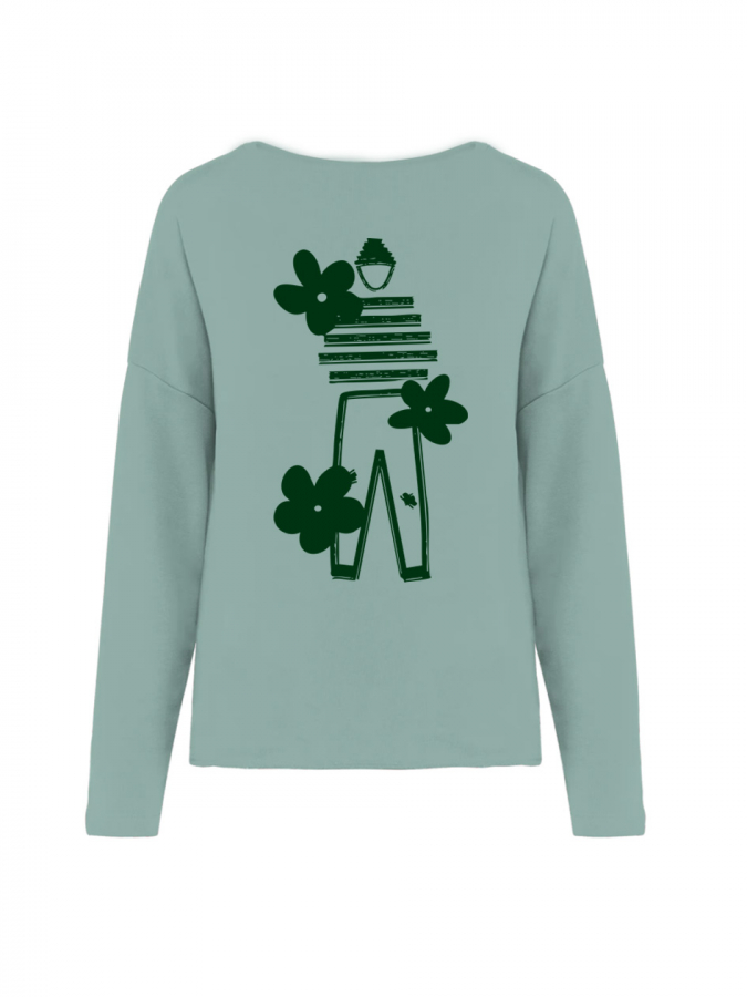 Sweat loose femme "Fleurs"