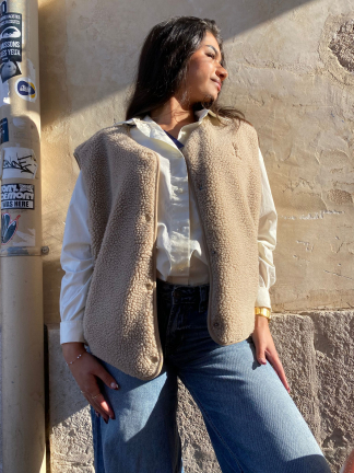 Gilet Sherpa femme