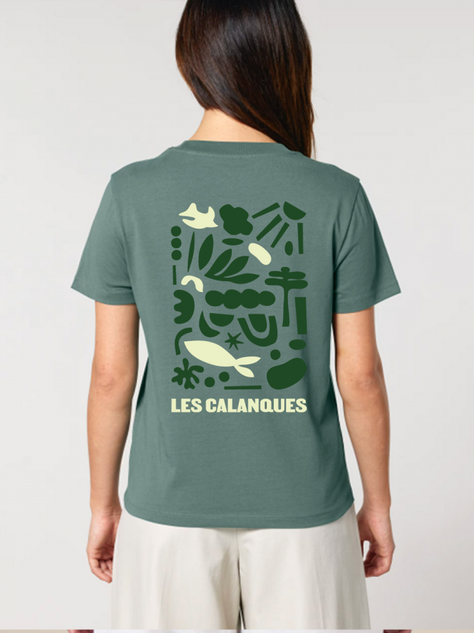 T-shirt Calanques vert