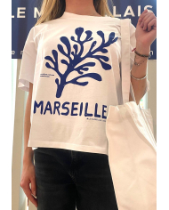 T-shirt Corail Blanc femme