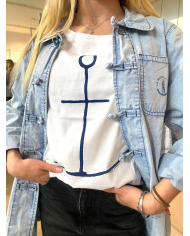 T-shirt Ancre blanc