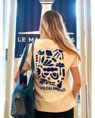 T-shirt Calanques femme Vanille