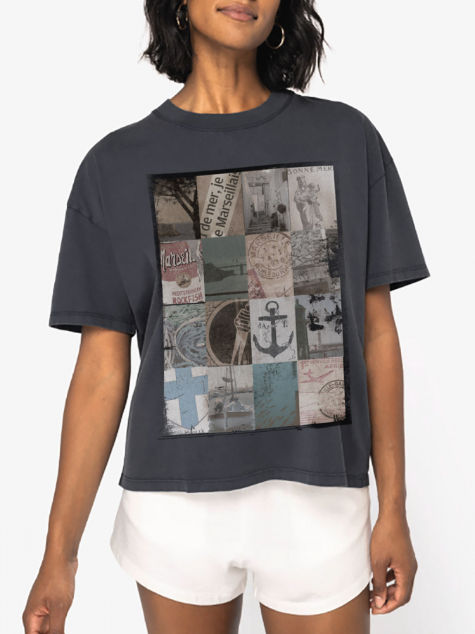 T-shirt Patchwork femme