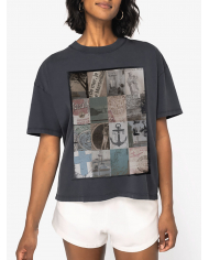T-shirt Patchwork femme