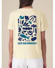 T-shirt Calanques femme Vanille