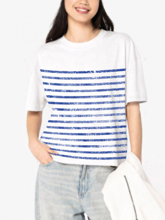 T-shirt  femme rayures oversize