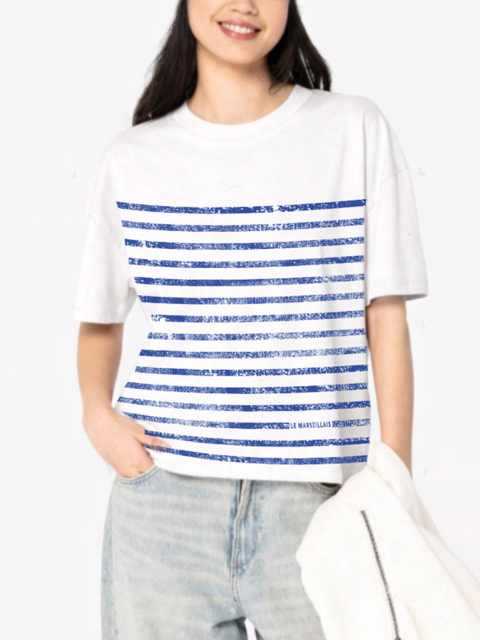 T-shirt  femme rayures oversize