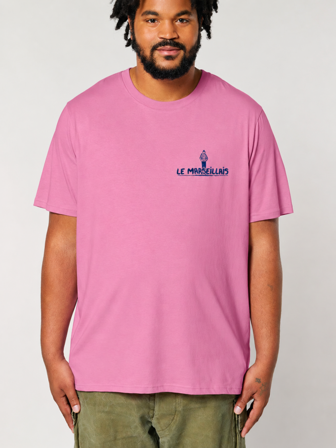 T-shirt "13 Pinceau" rose délavé